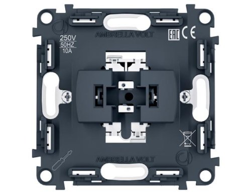 PR113 PR113 Механизм 1-клавишного выключателя с самовозвратом 10A-250V QUANT PRO