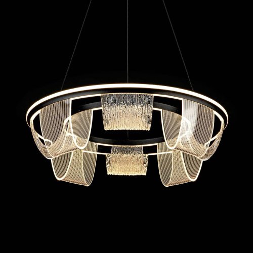 L7706-630 BK Подвесная люстра L LED4U L7706-630 BK