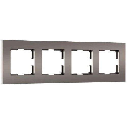 W0042963/ Рамка на 4 поста Slab (бронза софт) Рамка Werkel Slab бронза софт W0042963/ Рамка на 4 поста Slab (бронза софт)