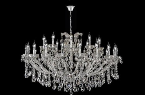 HOLLYWOOD SP20+10 CHROME Подвесная хрустальная люстра Hollywood Crystal Lux HOLLYWOOD SP20+10 CHROME