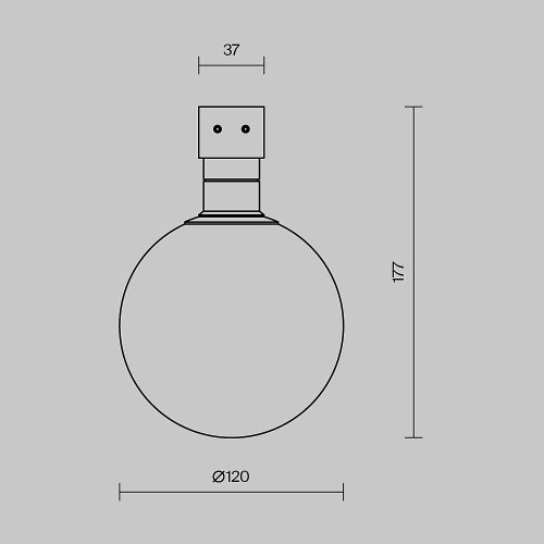 Трековый светильник Maytoni Luna O-TR01-1-S-9WW3K