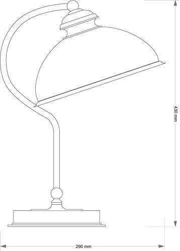 LID-LG-1(P)GR Настольная лампа Kutek Lido LID-LG-1(P)GR