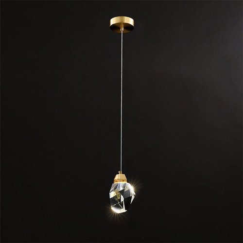 9701P/1 brass Светильник подвесной Delight Collection Crystal rock II 9701P/1 brass