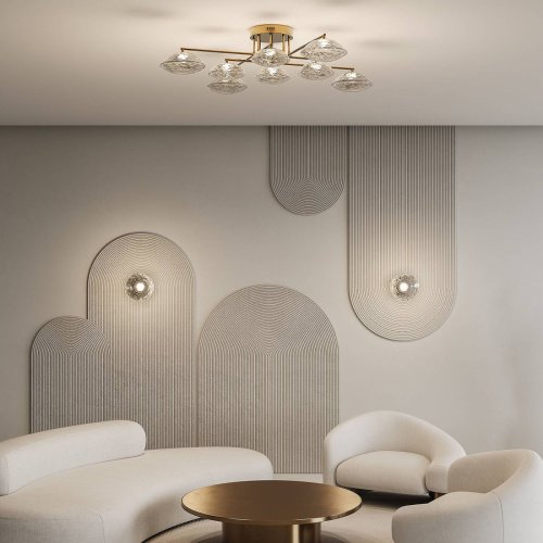 Настенный светильник Eurosvet Ripple 50389/1 LED латунь