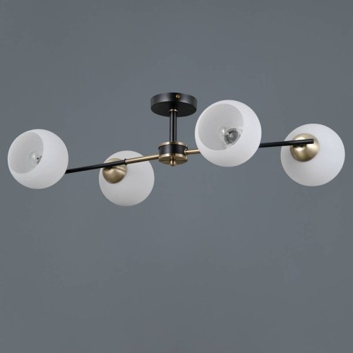 IL0469-4CSQ-24 BK AB LIBRA Потолочная люстра ILLUMICO IL0469-4CSQ-24 BK AB LIBRA