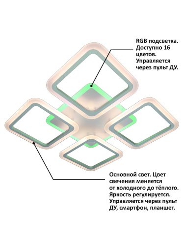 Потолочная люстра с пультом Innovation Style Natali Kovaltseva INNOVATION STYLE 83021