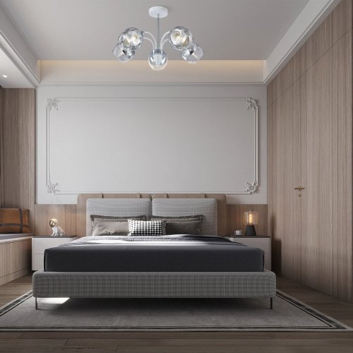 326008/5A WH+CR Потолочная люстра Arte Milano Napoli 326008/5A WH+CR