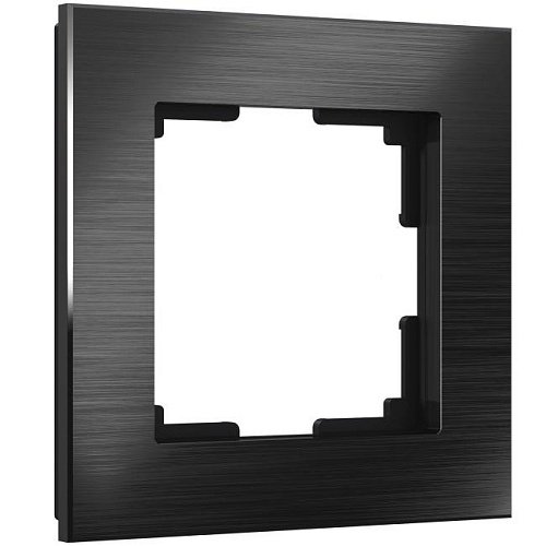Рамка Werkel W0011708/ Рамка на 1 пост Aluminium (черный алюминий)
