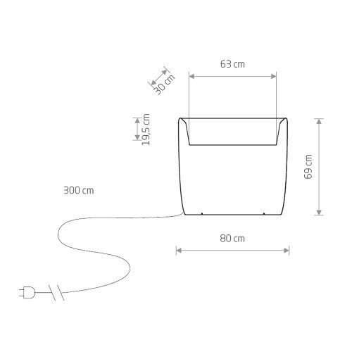 Уличный наземный светильник Nowodvorski Flowerpot 9713