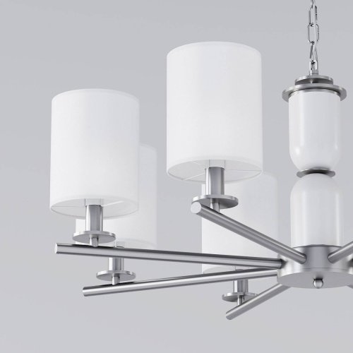 Подвесная люстра Eurosvet Caprera 60146/8 никель Smart