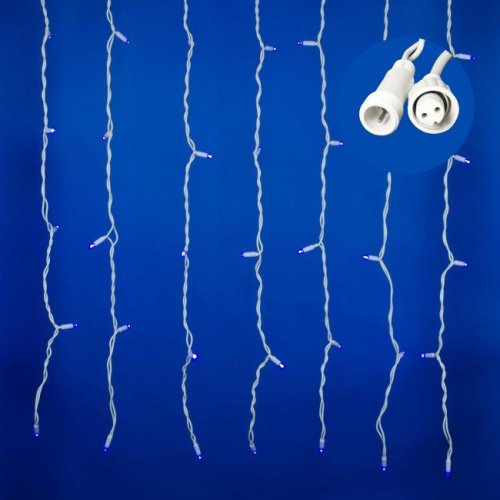 Занавес светодиодный с эффектом мерцания, 3х2м Uniel ULD-C2030-240/TWK BLUE IP67