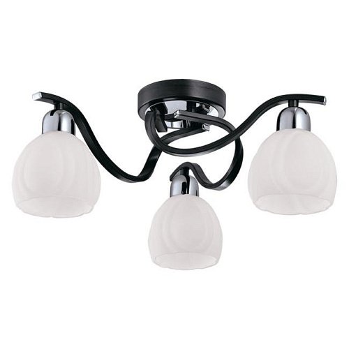 389/3PF-Blackchrome Потолочная люстра ID lamp Coral Springs 389/3PF-Blackchrome