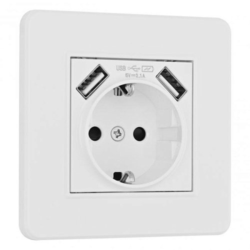 SET16-1-47-1 white Розетка Arte Milano Set16-1 SET16-1-47-1 white