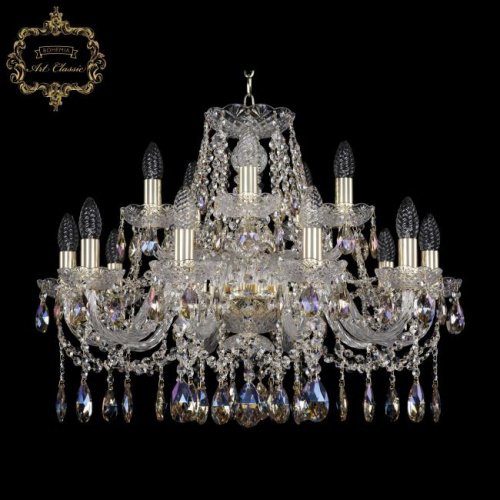 11.12.10+5.240.Gd.Sp.K801 Подвесная хрустальная люстра 11.12 Art Classic 11.12.10+5.240.Gd.Sp.K801