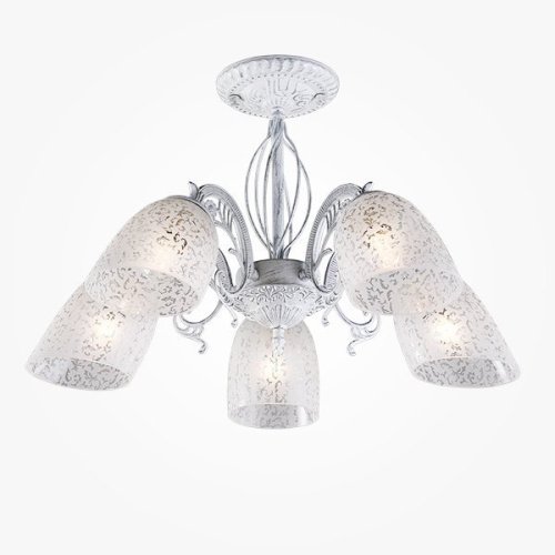 Потолочная люстра Eurosvet Nimfa 70039/5 белый с серебром