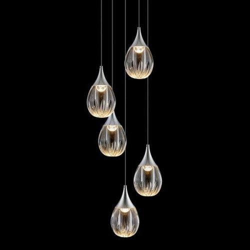 MD24001004-5A chrome/clear Люстра каскадная Delight Collection Stilla MD24001004-5A chrome/clear