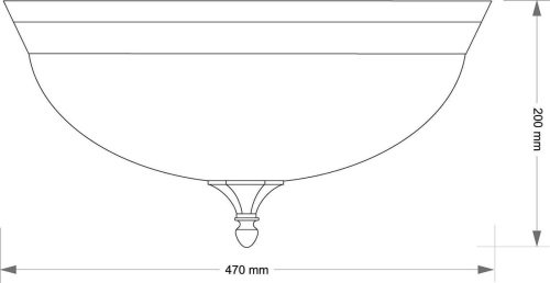 Светильник потолочный Kutek Decor DEC-PLM-3(P)470