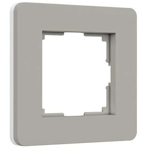 W0013067/ Рамка на 1 пост Split (дымчатый/белый, soft-touch) Рамка Werkel Split дымчатый/белый, soft-touch W0013067/ Рамка на 1 пост Split (дымчатый/белый, soft-touch)