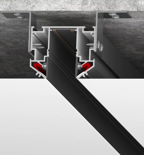 Профиль-трек для натяжных потолков Denkirs Smart one TR2022-BK