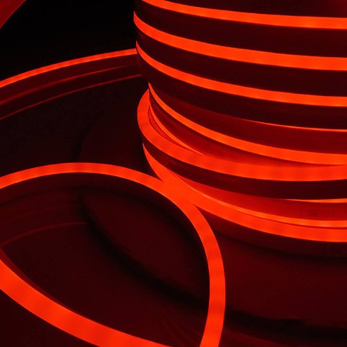 Светодиодный шнур Elektrostandard LS 001 220V 9,6 IP67 Гибкий неон LS001 220V 9.6W 120Led 2835 IP67 односторонний красный, 50 м