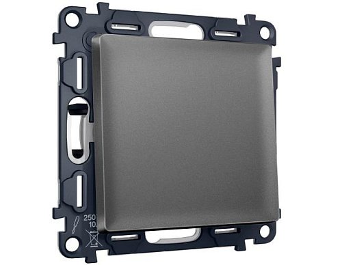 MA651050 MA651050 Комплект механизма 1-кл выключателя с самовозвратом ALFA Антрацит серый QUANT (AP6510, VM113)