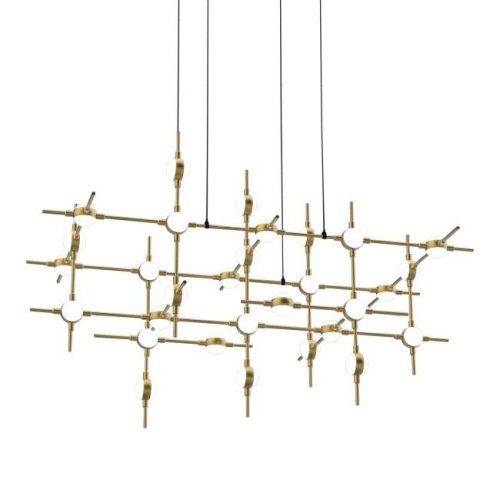 MD18001067-30A black/gold Подвесная люстра Delight Collection Molecular MD18001067-30A black/gold