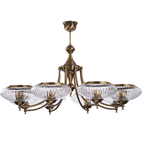 Потолочная люстра Kutek San Marino New Swarovski (плафон) SAN-ZW-8(P)SW