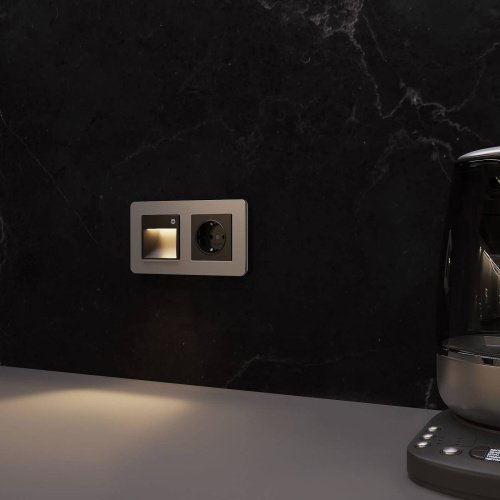 Встраиваемый светильник Werkel W1154608/ Встраиваемая LED подсветка три режима с датчиком движения (черный матовый)