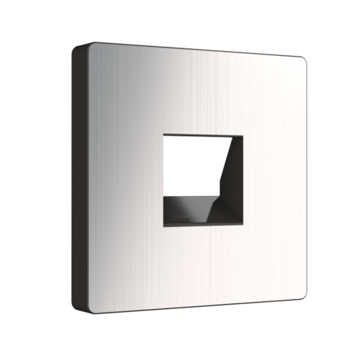 Werkel WL02-RJ-CP/ Накладка для розетки Ethernet RJ-45 и телефонной розетки RJ11 (глянцевый никель)