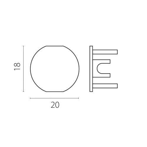 Заглушка концевая к треку 5064хх LINEA (2 шт) тип D Lightstar Linea 506467