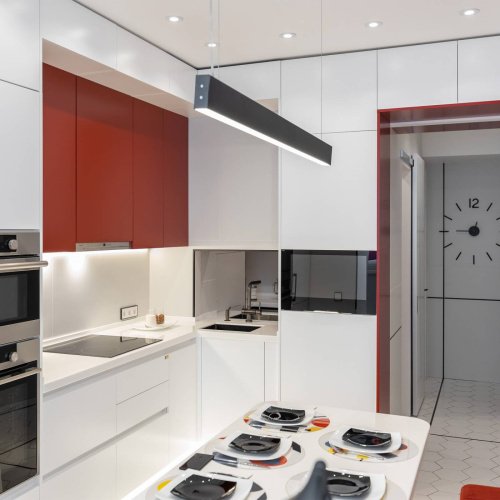 101-200-30-128-6500-a042953 Светильник подвесной Elektrostandard Grand Линейный светодиодный подвесной односторонний светильник 128см 25W 6500K черная шагрень (101-200-30-