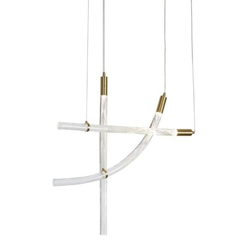OB2412-3 gold/clear Светильник подвесной Delight Collection OB2412 OB2412-3 gold/clear
