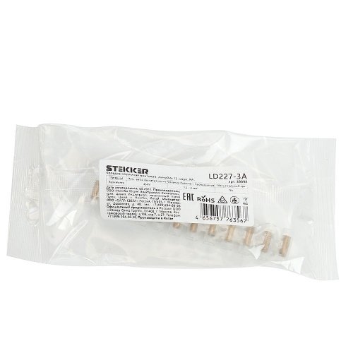 39898 Колодка клеммная винтовая Stekker LD227-3A 39898
