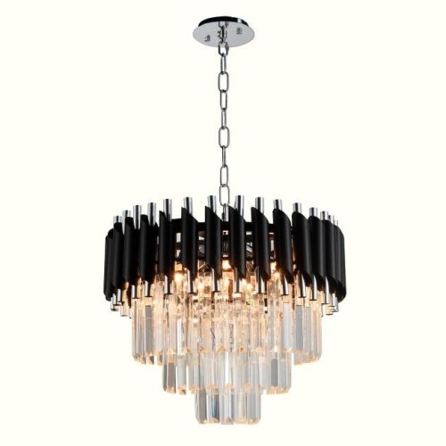 Подвесная люстра Natali Kovaltseva Darian DARIAN 76017/5C CHROME BLACK