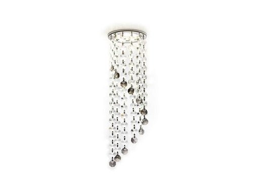 Встраиваемый светильник Ambrella Crystal K3440 CL/BK/CH