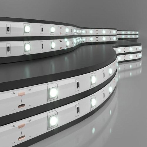 Лента светодиодная 30Led 7,2W IP65 6500K холодный белый (5050 12V 30Led 7,2W IP65) LED лента Elektrostandard Лента 12V Лента светодиодная 30Led 7,2W IP65 6500K холодный белый (5050 12V 30Led 7,2W IP65) a027834