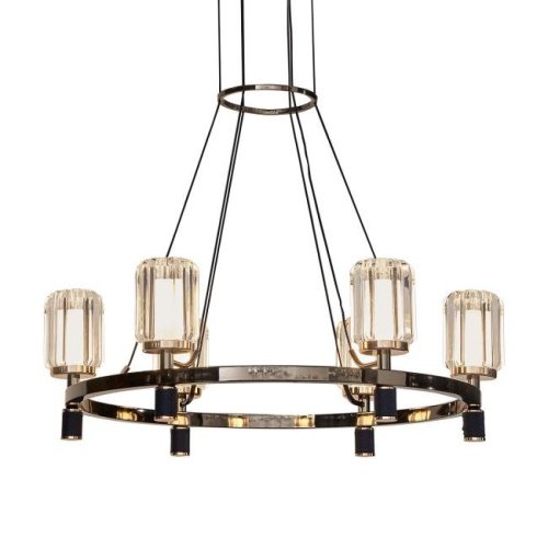 Подвесная люстра Delight Collection P0738 P0738-6A gold/pearl black