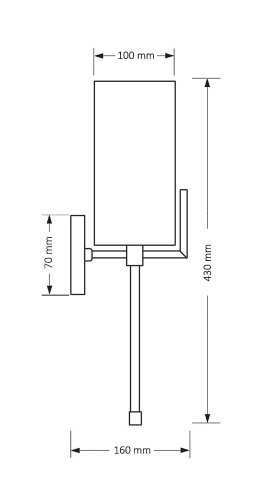 Настенное бра Kutek Nemi NEM-K-1(N)